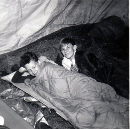 in tent